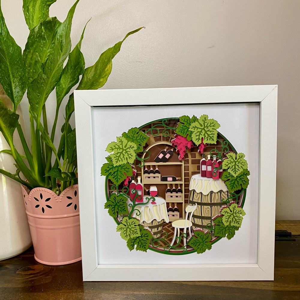 3D Wine Cellar Shadowbox